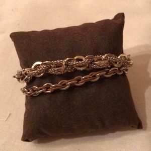 Golden/Leather Wrap Bracelet from Nordstrom